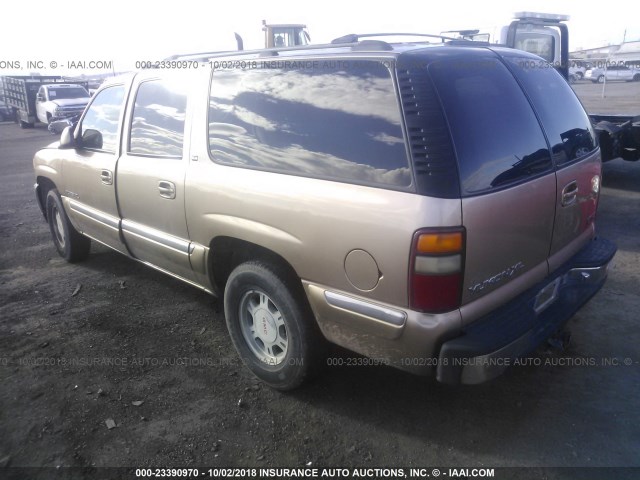 3GKFK16T4YG123792 - 2000 GMC YUKON XL K1500 GOLD photo 3