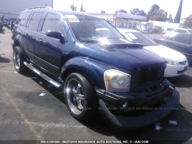 1D4HD38K56F144022 - 2006 DODGE DURANGO SXT Dark Blue photo 1