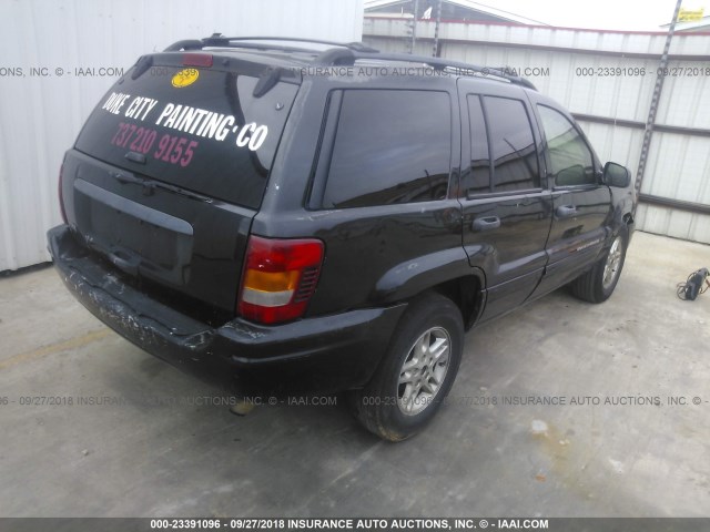 1J4GX48S54C385819 - 2004 JEEP GRAND CHEROKEE LAREDO/COLUMBIA/FREEDOM 黑色 照片 4