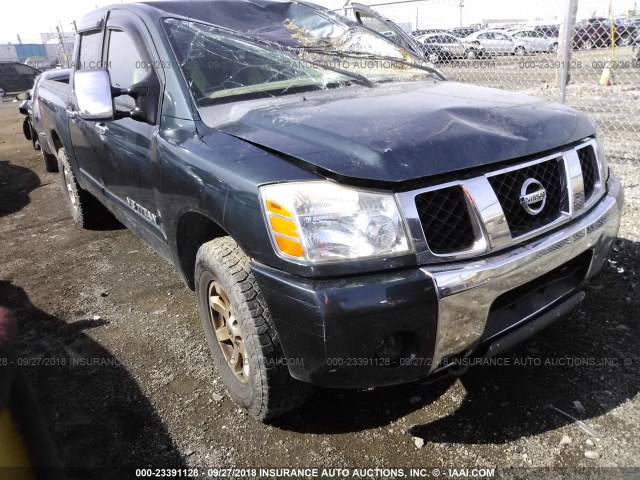 1N6AA07B25N573305 - 2005 NISSAN TITAN XE/SE/LE GREEN photo 1