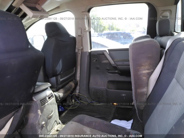 1N6AA07B25N573305 - 2005 NISSAN TITAN XE/SE/LE GREEN photo 8