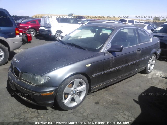 WBABV13486JT24800 - 2006 BMW 325 CI SULEV GRAY photo 2