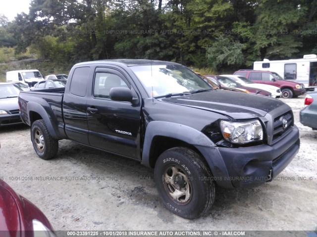 5TEUX42N85Z047863 - 2005 TOYOTA TACOMA ACCESS CAB BLACK photo 1