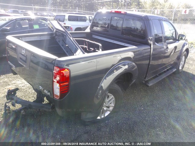 1N6AD0CWXEN732863 - 2014 NISSAN FRONTIER SV/PRO-4X GRAY photo 4