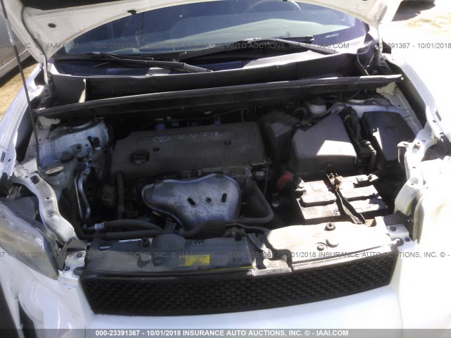 JTLKE50E291092906 - 2009 TOYOTA SCION XB Blanco foto 10