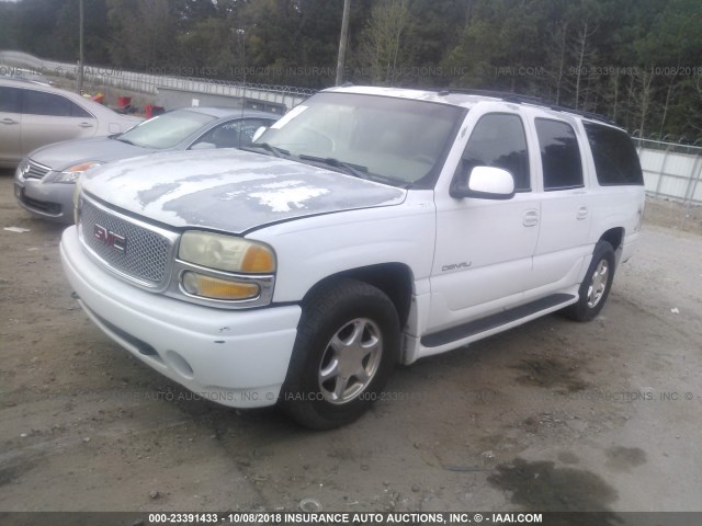 1GKFK66U63J295917 - 2003 GMC YUKON XL DENALI WHITE photo 2