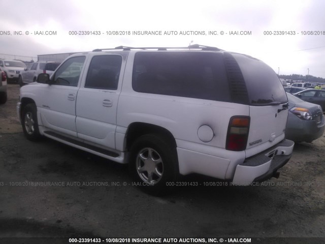 1GKFK66U63J295917 - 2003 GMC YUKON XL DENALI WHITE photo 3