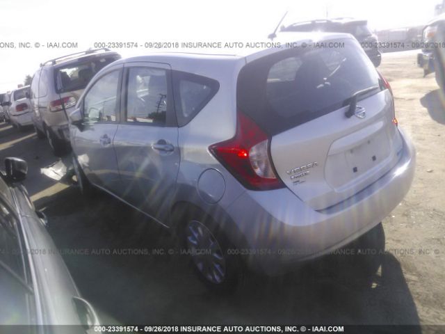 3N1CE2CP2FL422367 - 2015 NISSAN VERSA NOTE S/S PLUS/SV/SL/SR SILVER photo 3