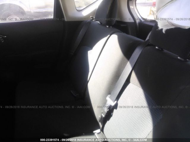 3N1CE2CP2FL422367 - 2015 NISSAN VERSA NOTE S/S PLUS/SV/SL/SR SILVER photo 8