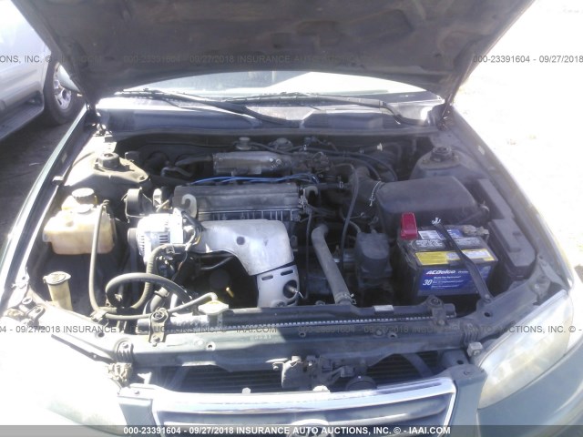 4T1BG22K11U813951 - 2001 TOYOTA CAMRY CE/LE/XLE 绿色 照片 10