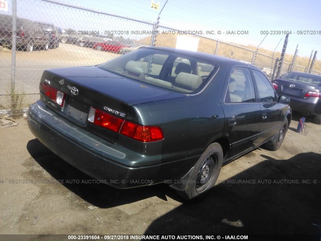 4T1BG22K11U813951 - 2001 TOYOTA CAMRY CE/LE/XLE 绿色 照片 4