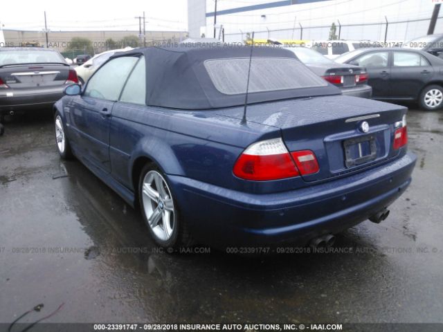 WBSBR93486PK10775 - 2006 BMW M3 BLUE photo 3