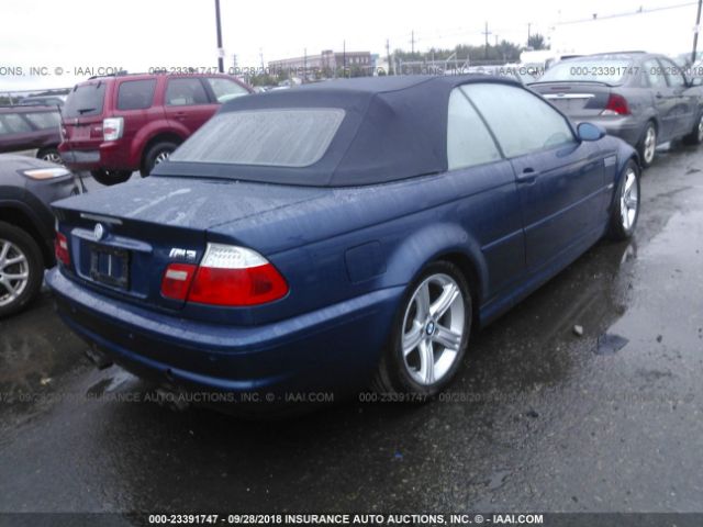 WBSBR93486PK10775 - 2006 BMW M3 BLUE photo 4