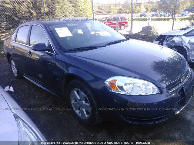 2G1WT57K091177695 - 2009 CHEVROLET IMPALA 1LT BLUE photo 1