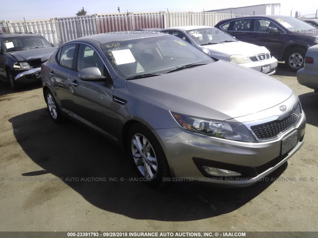 5XXGN4A73CG083719 - 2012 KIA OPTIMA EX GRAY photo 1