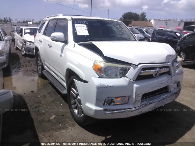 JTEZU5JR6B5020390 - 2011 TOYOTA 4RUNNER SR5/LIMITED WHITE photo 1