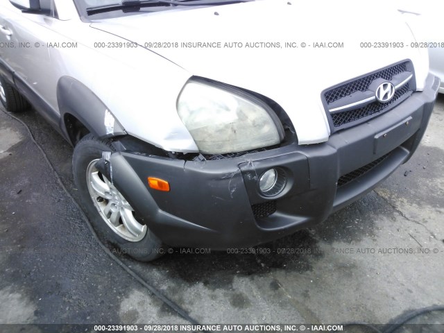 KM8JN72D76U381342 - 2006 HYUNDAI TUCSON GLS/LIMITED 银色 照片 6