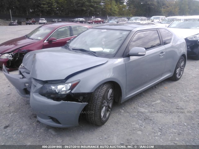 JTKJF5C7XB3015205 - 2011 TOYOTA SCION TC 灰色 照片 2