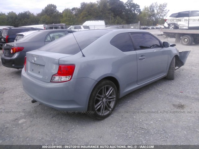 JTKJF5C7XB3015205 - 2011 TOYOTA SCION TC 灰色 照片 4