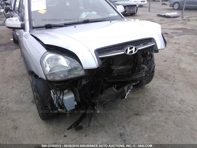 KM8JN12D18U896871 - 2008 HYUNDAI TUCSON SE/LIMITED SILVER photo 6