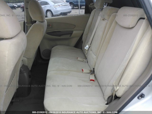 KM8JN12D18U896871 - 2008 HYUNDAI TUCSON SE/LIMITED SILVER photo 8