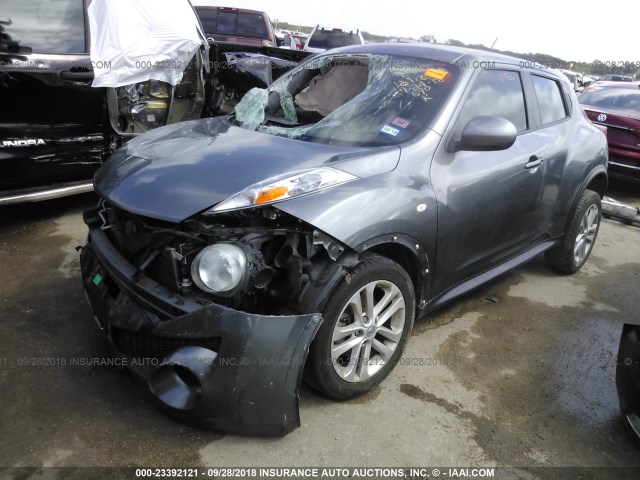 JN8AF5MR7DT221614 - 2013 NISSAN JUKE S/SV/SL GRAY photo 2