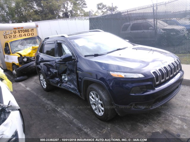 1C4PJMCB0EW163123 - 2014 JEEP CHEROKEE LATITUDE BLUE photo 1