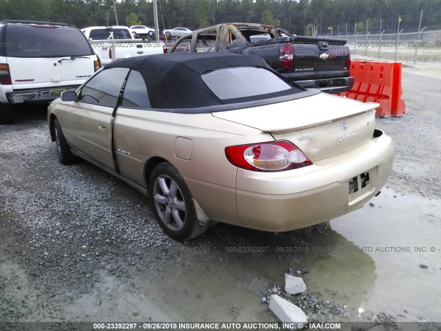 2T1FF22P12C594301 - 2002 TOYOTA CAMRY SOLARA SE/SLE BROWN photo 3