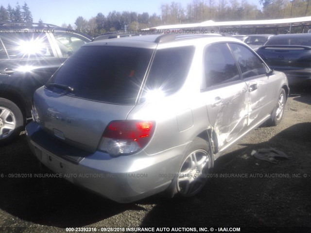 JF1GG67565H800542 - 2005 SUBARU IMPREZA RS SILVER photo 4