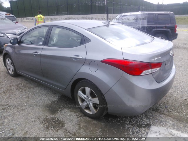 KMHDH4AE3BU148954 - 2011 HYUNDAI ELANTRA GLS/LIMITED GRAY photo 3