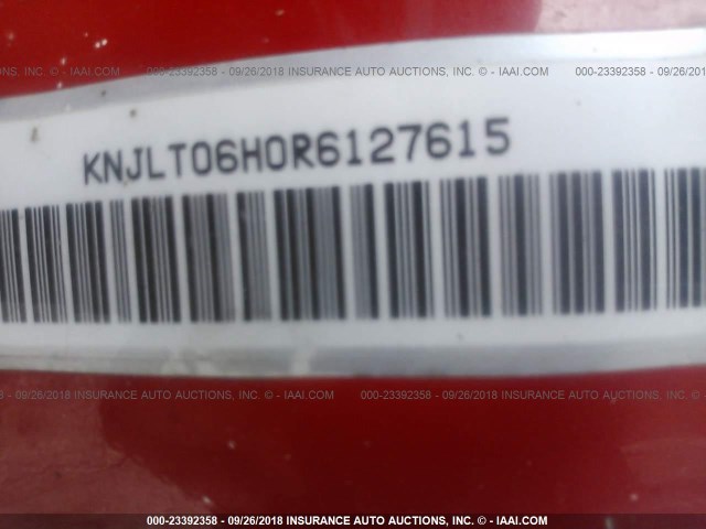 KNJLT06H0R6127615 - 1994 FORD ASPIRE RED photo 9