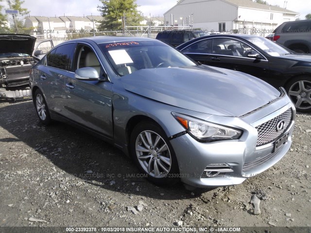 JN1BV7AR3EM687364 - 2014 INFINITI Q50 PREMIUM/SPORT BLUE photo 1