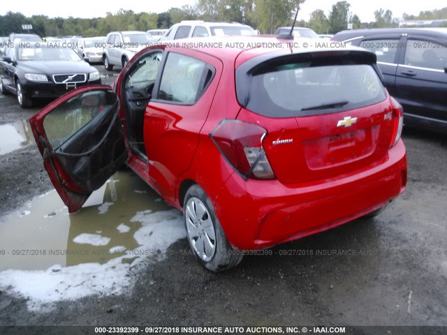 KL8CA6SA6GC575546 - 2016 CHEVROLET SPARK LS RED photo 3