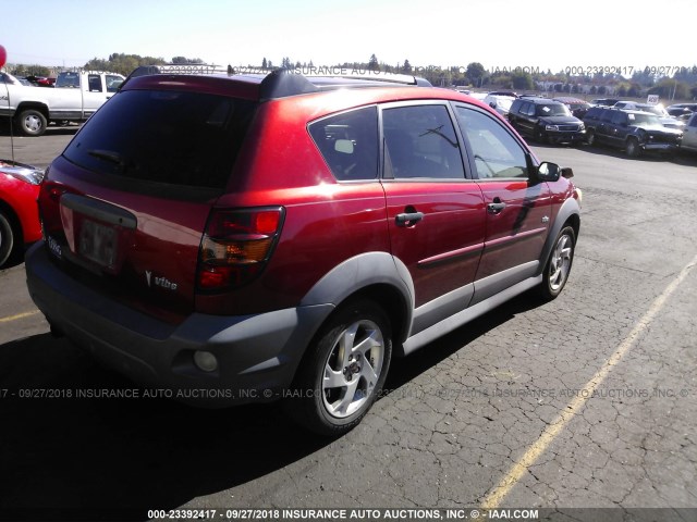 5Y2SL63875Z462160 - 2005 PONTIAC VIBE RED photo 4