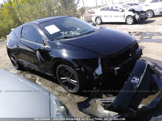 JHMZF1C48CS000751 - 2012 HONDA CR-Z BLACK photo 1