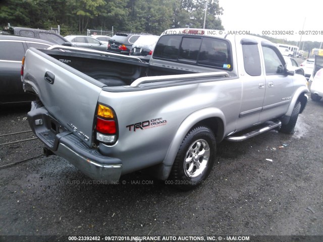 5TBBT44163S401282 - 2003 TOYOTA TUNDRA ACCESS CAB SR5 SILVER photo 4