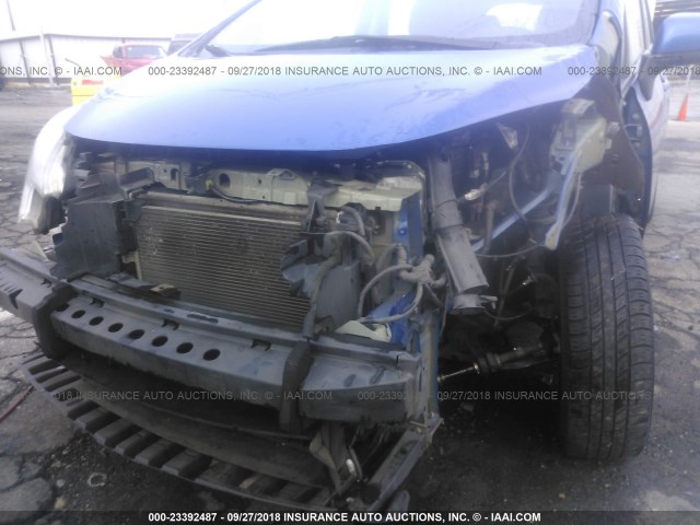 3N1CE2CP8EL400212 - 2014 NISSAN VERSA NOTE S/S PLUS/SV/SL BLUE photo 6