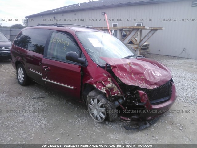 2C4GP54L55R206634 - 2005 CHRYSLER TOWN & COUNTRY TOURING MAROON photo 1