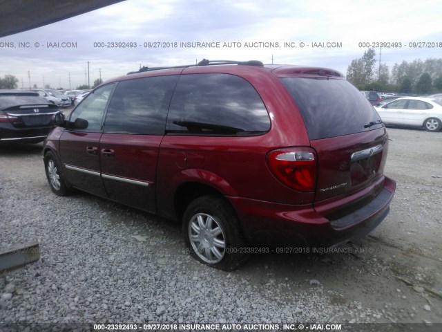 2C4GP54L55R206634 - 2005 CHRYSLER TOWN & COUNTRY TOURING MAROON photo 3