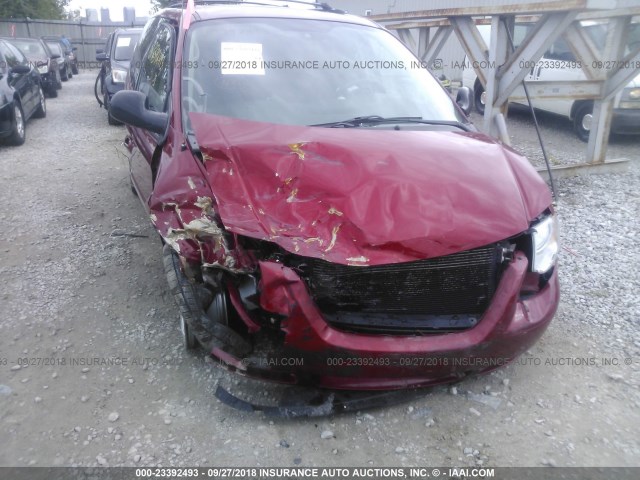 2C4GP54L55R206634 - 2005 CHRYSLER TOWN & COUNTRY TOURING MAROON photo 6