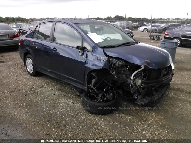 3N1BC1AP8AL368628 - 2010 NISSAN VERSA S/SL BLUE photo 1