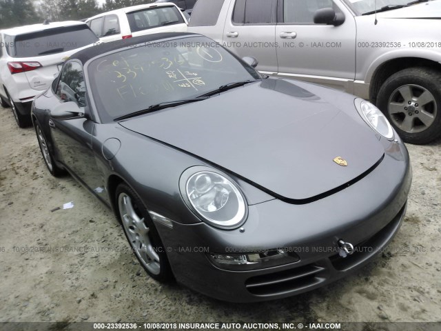 WP0CA29938S765369 - 2008 PORSCHE 911 CARRERA CABRIOLET GRAY photo 1