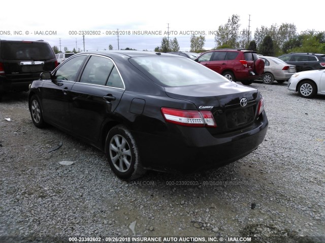 4T1BF3EK1AU098738 - 2010 TOYOTA CAMRY SE/LE/XLE 黑色 照片 3