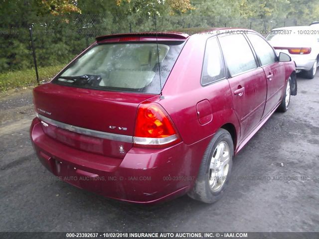 1G1ZU64885F162261 - 2005 CHEVROLET MALIBU MAXX LT RED photo 4