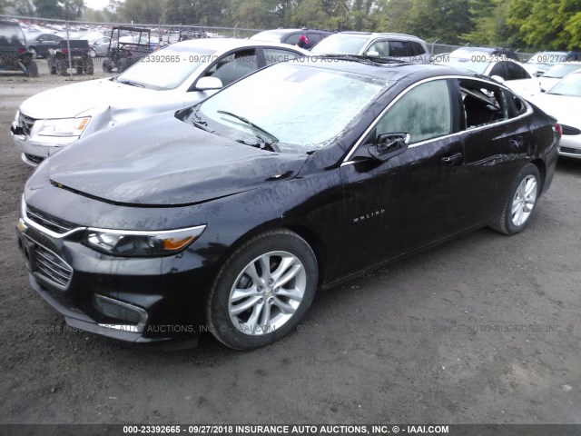 1G1ZJ5SU0GF285526 - 2016 CHEVROLET MALIBU HYBRID BLACK photo 2