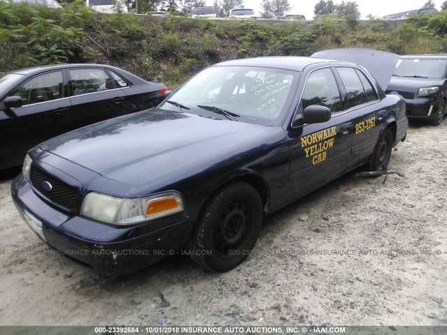 2FAHP71V19X102347 - 2009 FORD CROWN VICTORIA POLICE INTERCEPTOR BLUE photo 2