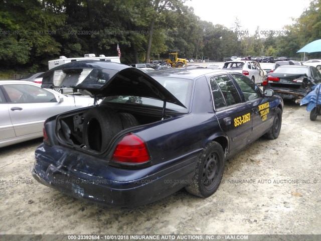 2FAHP71V19X102347 - 2009 FORD CROWN VICTORIA POLICE INTERCEPTOR BLUE photo 4