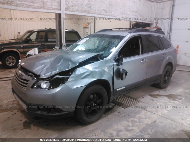 4S4BRBKC5B3445140 - 2011 SUBARU OUTBACK 2.5I LIMITED GRAY photo 2