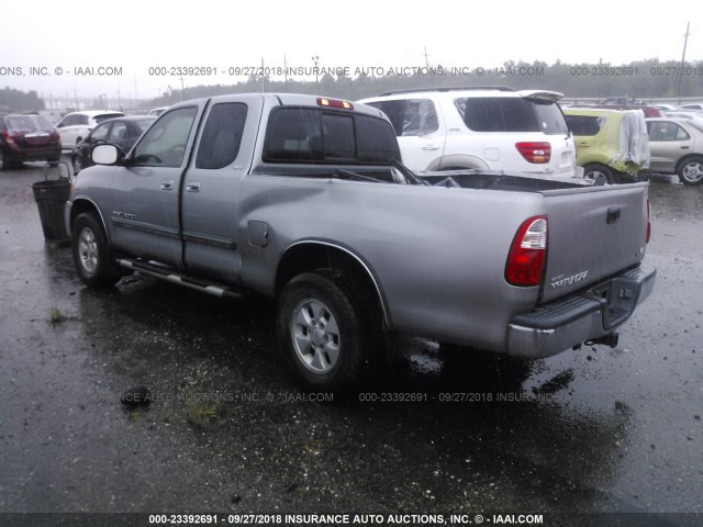 5TBRT34135S459085 - 2005 TOYOTA TUNDRA ACCESS CAB SR5 SILVER photo 3