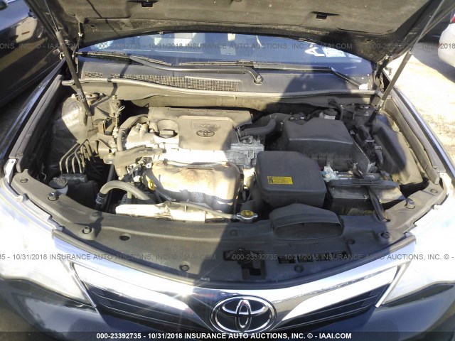 4T1BF1FK6CU030747 - 2012 TOYOTA CAMRY SE/LE/XLE შავი ფოტო 10